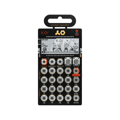 Teenage Engineering PO-33 K.O! - portable synthesiser, black