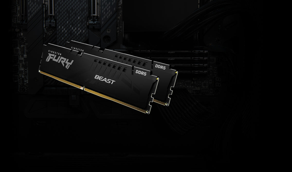 Kingston Technology FURY Beast 32GB (2 x 16GB) 5600MT/s DDR5 CL40 DIMM — Black