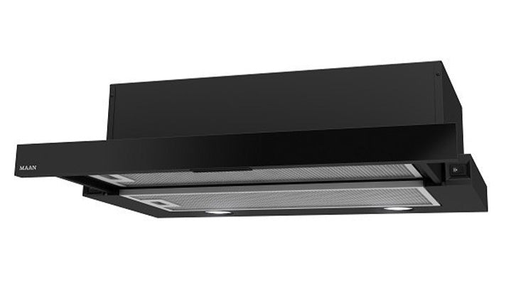 Telescopic hood MAAN Corona 50 310 m3/h, Black