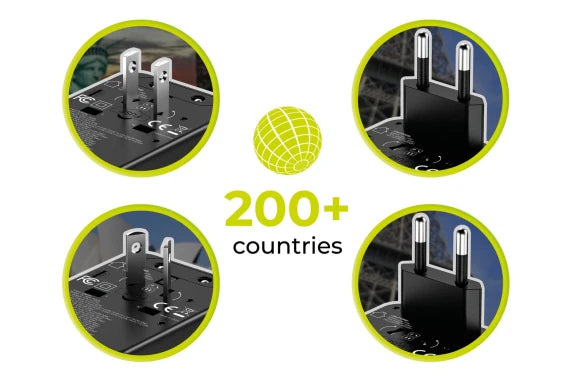 Mobile Origin 35W Travel Adapter GaN PW4 EU/UK/US/AUS 3C+2A