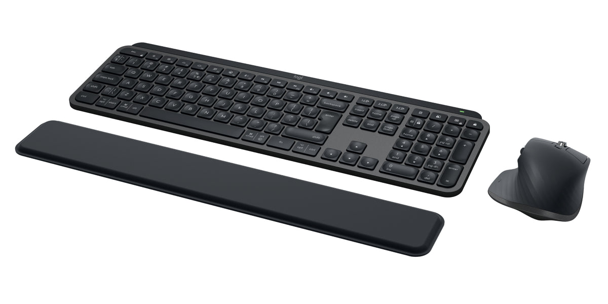 Logitech Master MX Keys Combo for Bussiness keyboard Mouse included Office RF Wireless + Bluetooth QWERTY US International Graphite