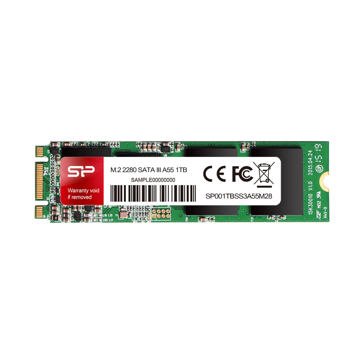 Silicon Power SP512GBSS3A55M28 Internal Solid State Drive M.2 512 GB Serial ATA III SLC