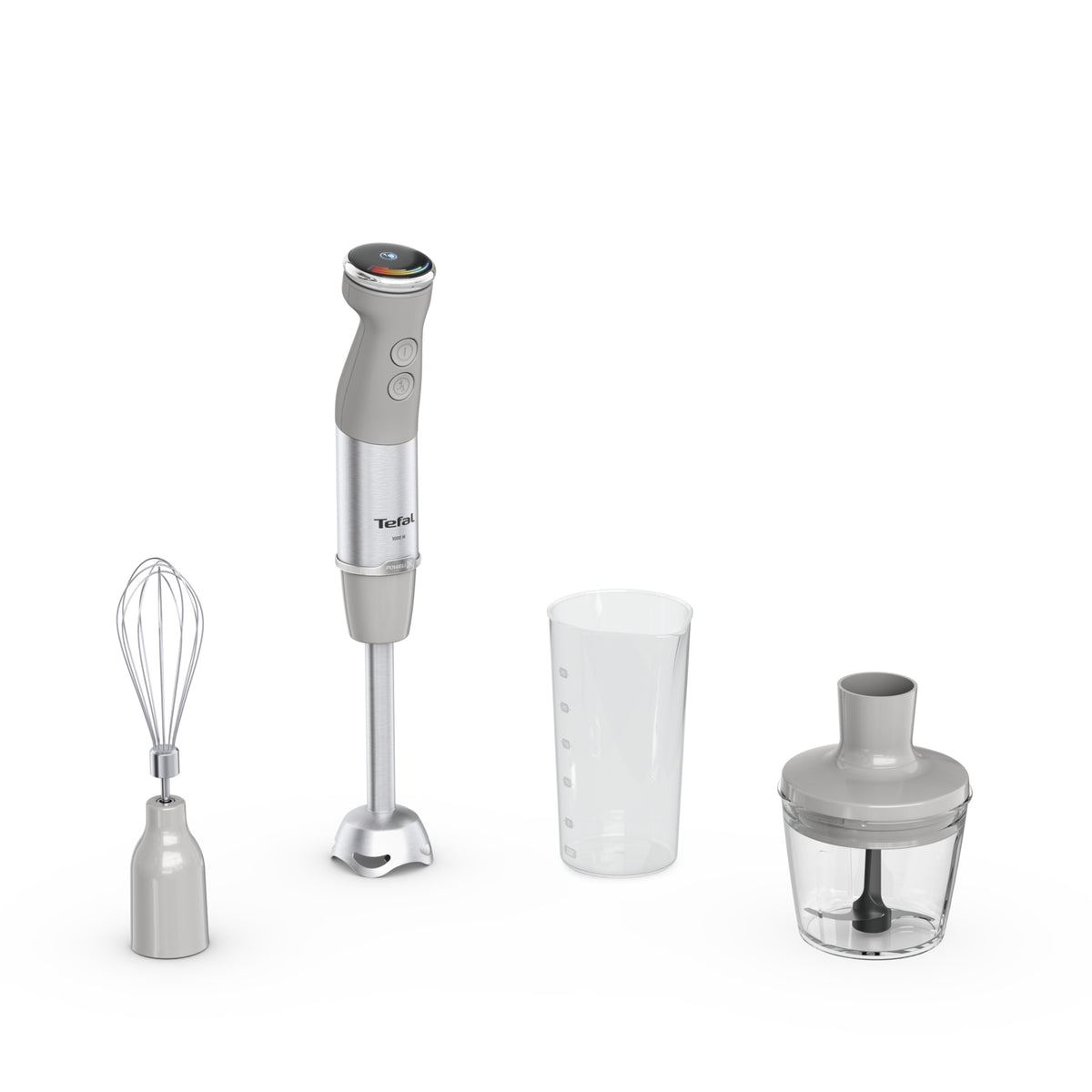 Tefal Quickchef+ HB673B30 blender Immersion blender 1000 W Grey, Stainless steel
