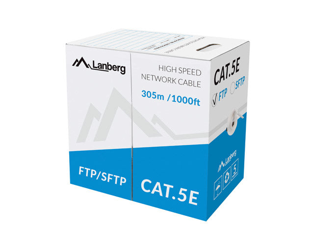 LANBERG LAN FTP Cable 100 Mbps 305m Cord CCA Grey