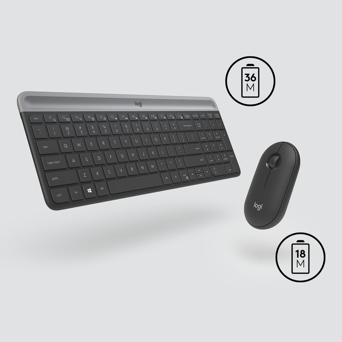 LGN Logitech MK470 Wireless Slim Desktopset US Layout