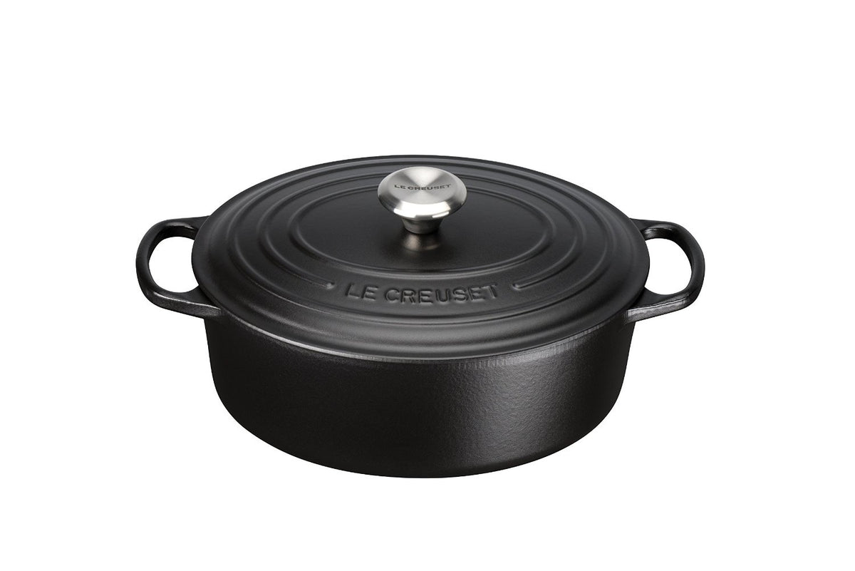 Le Creuset Signature Οβάλ Κατσαρόλα 29 εκ. Μαύρη