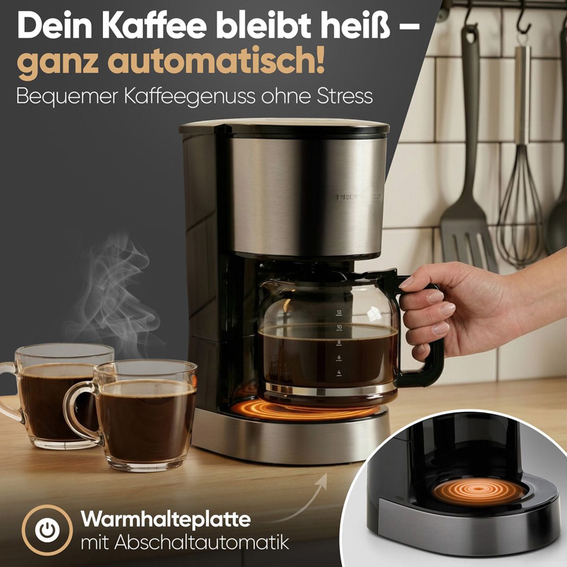 Proficook PC-KA 1330 dark-inox