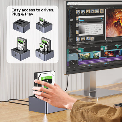 UNITEK CLONING STATION 2X SATA 2,5"/3,5" USB 5GB