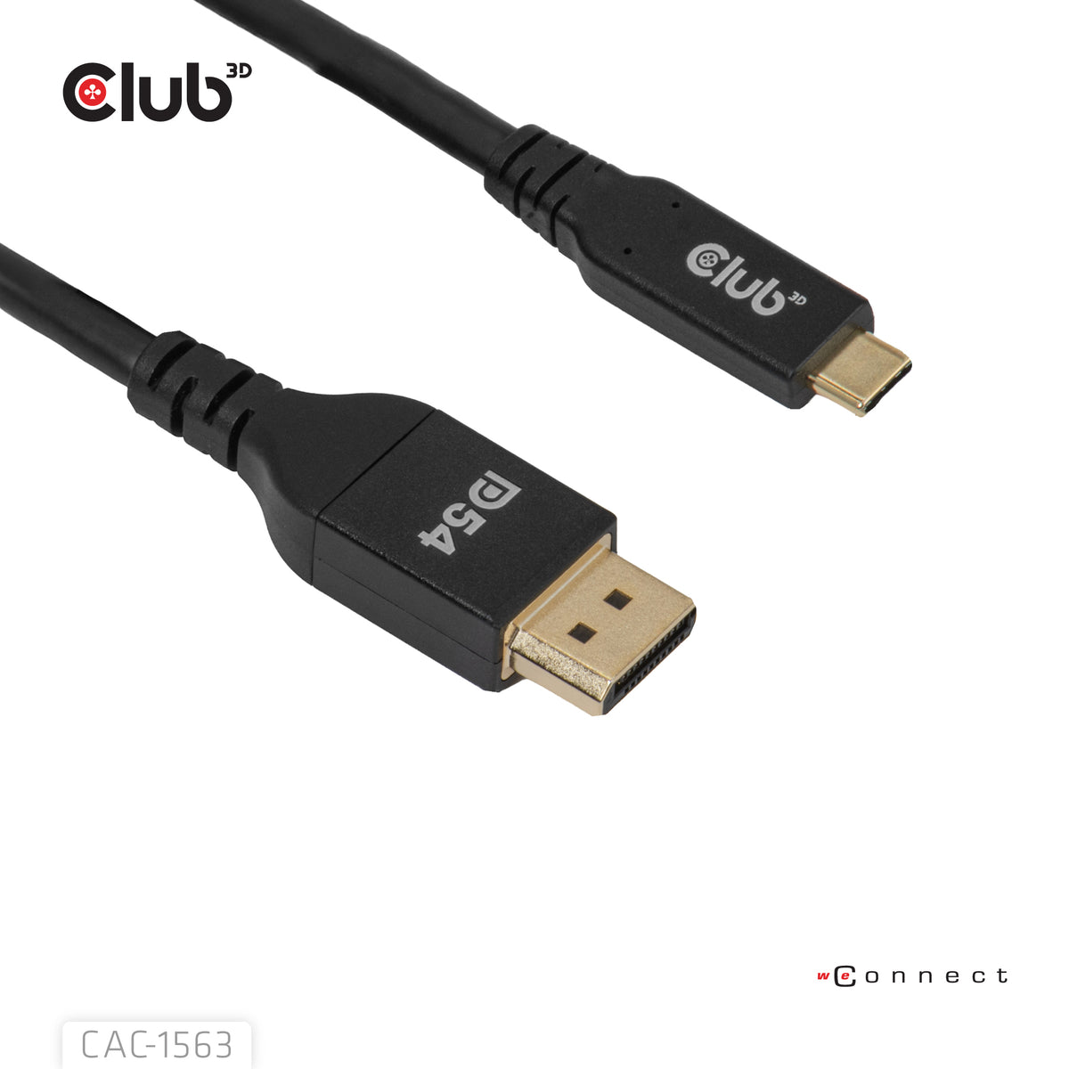 Club3D Cable USB Type-C <-> DP 2.1 2m 8K120Hz St/St