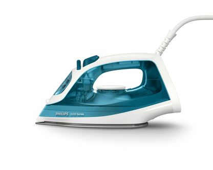 Philips 2000 series DST2020/90 Steam Iron — Ceramic Soleplate, 2000 W, Aqua