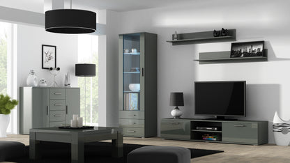Cama set of two shelves 125cm SOHO grey matte