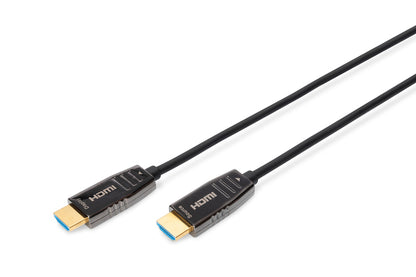 DIGITUS HDMI AOC Υβριδικό Καλώδιο Γυαλιού UHD 8K 10m Μαύρο