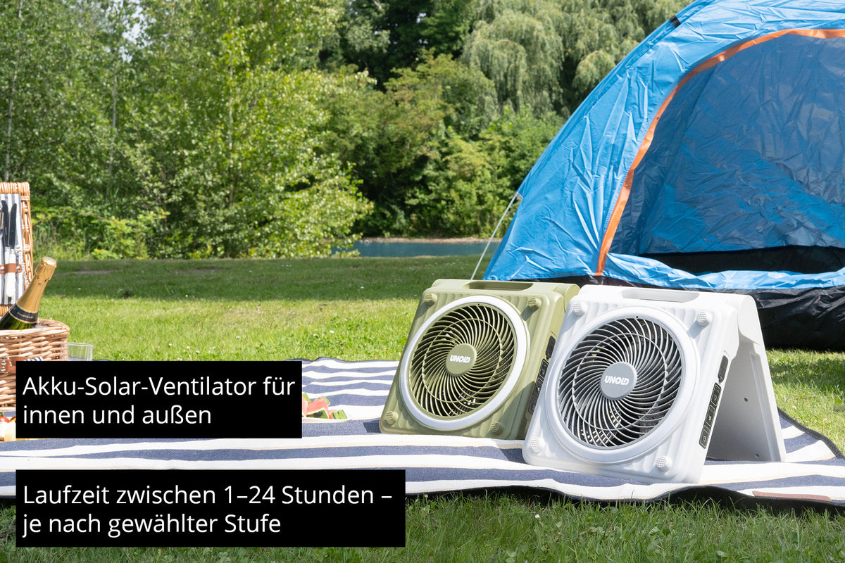 Unold 86517 Solar Fan grey Camping