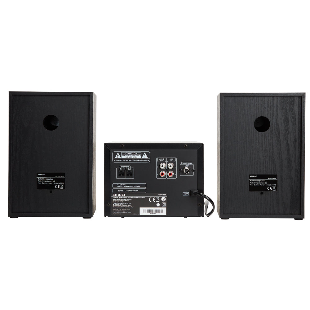 Aiwa MSBTU-300 Home Audio Micro System 20 W - Black