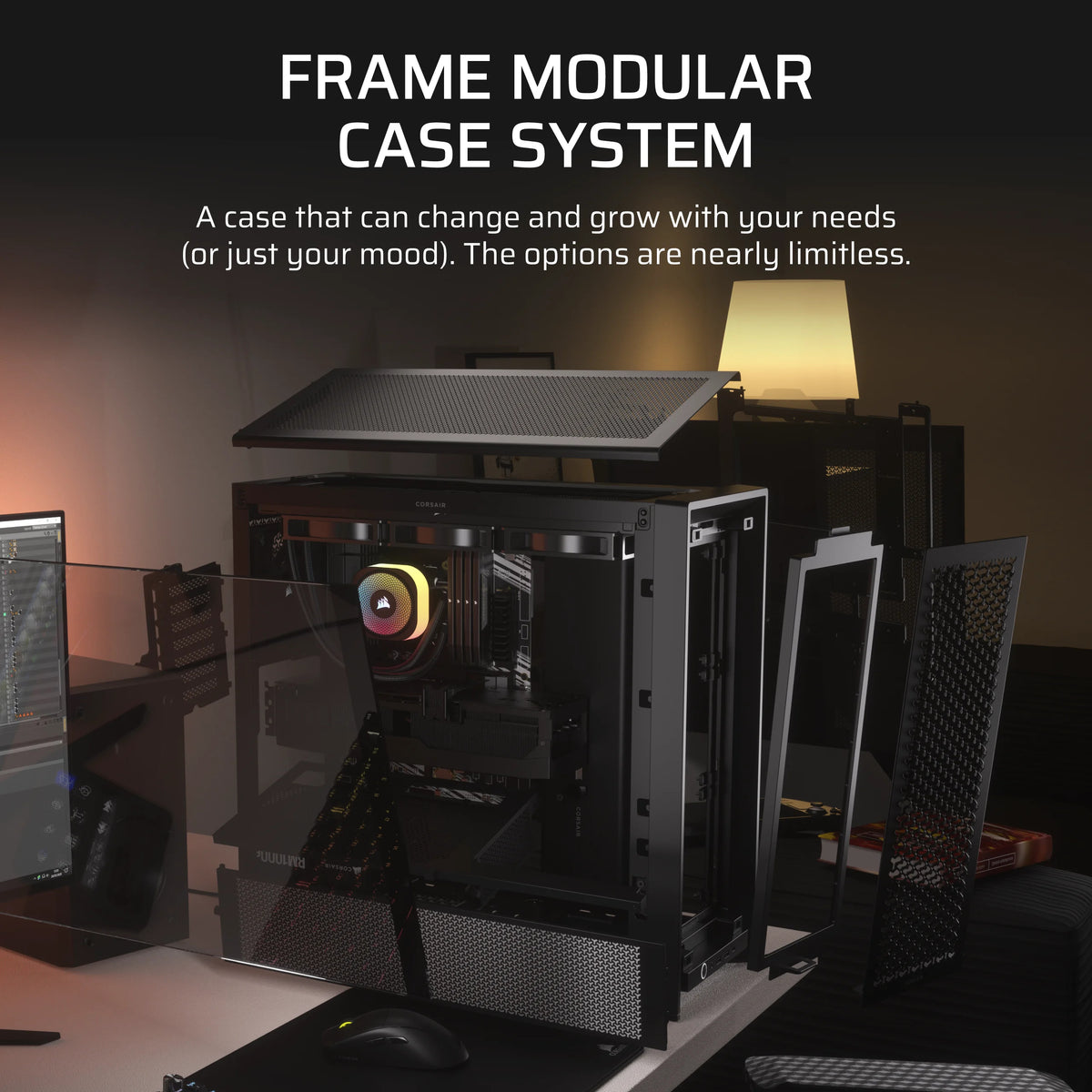CORSAIR Geh Midi FRAME 4000D Mid-Tower, Black