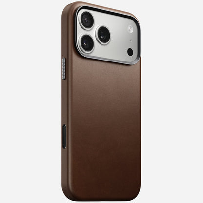 Nomad Traditional Leather Case for iPhone 17 Pro Max in Brown