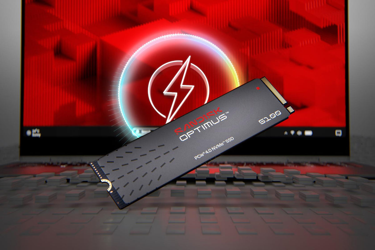 Sandisk Optimus 5100 1 TB (schwarz, PCIe 4.0 x4, NVMe M.2 2280)