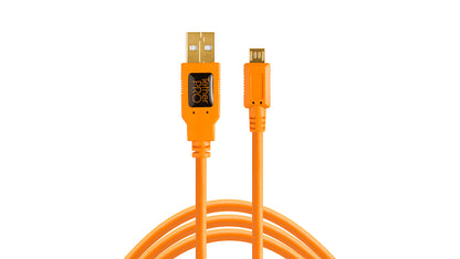 Tether Tools TetherPro USB 2.0 A Male to Micro B 5-pin (Orange)