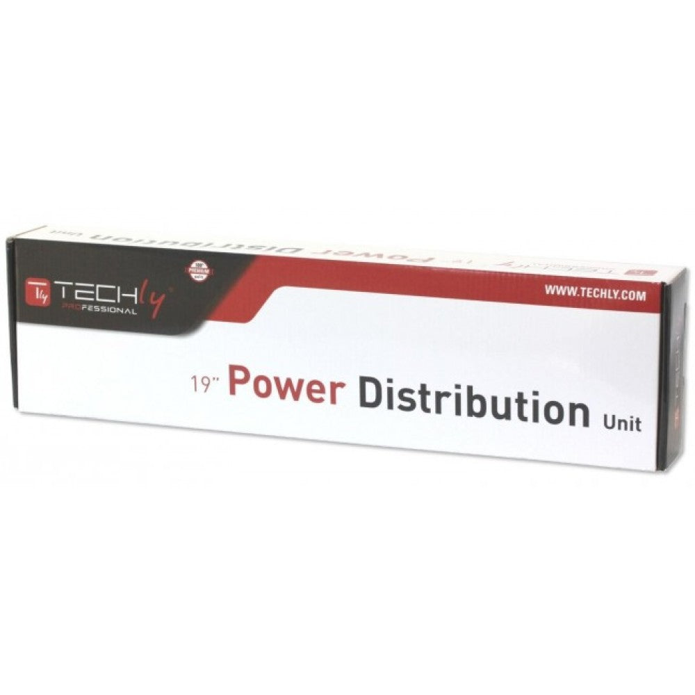 Techly Rack 19" Power Strip 8 Outlets Schuko Plug