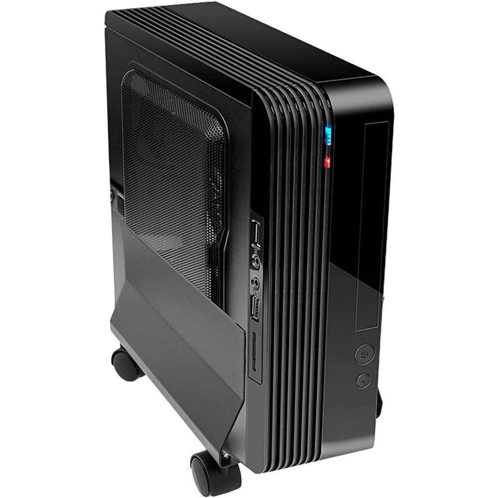 Techly PC Trolley with Casters, Metal, Black