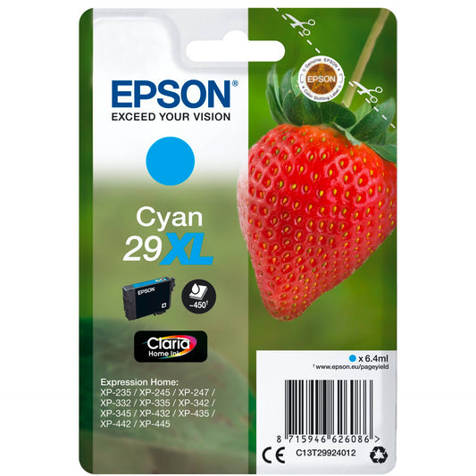 Epson ink cartridge XL cyan Claria Home 29            T 2992