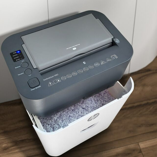 HP ONESHRED Auto 100CC White-Gray Shredder