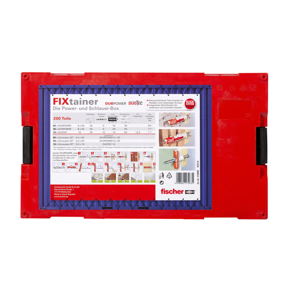 Fischer FIXtainer DuoPower/Duo-Tec Anchor System