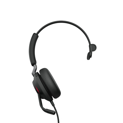 Jabra Evolve2 40 SE Wired Headset, Head-band, USB Type-C / USB Type-A, Black