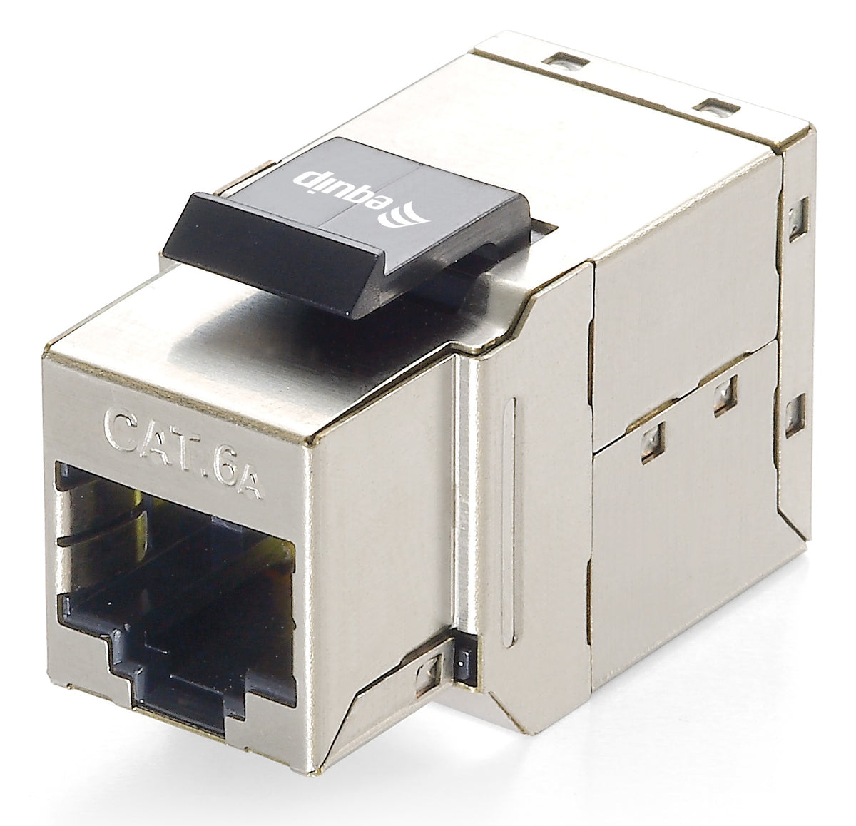 Equip Keystone-Koppler geschirmt   Cat6A 2xRJ45     8Stk sil Polybeutel