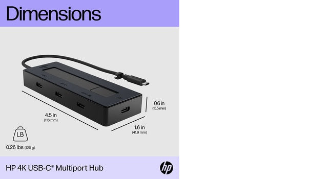 HP 4K USB-C Multiport Hub