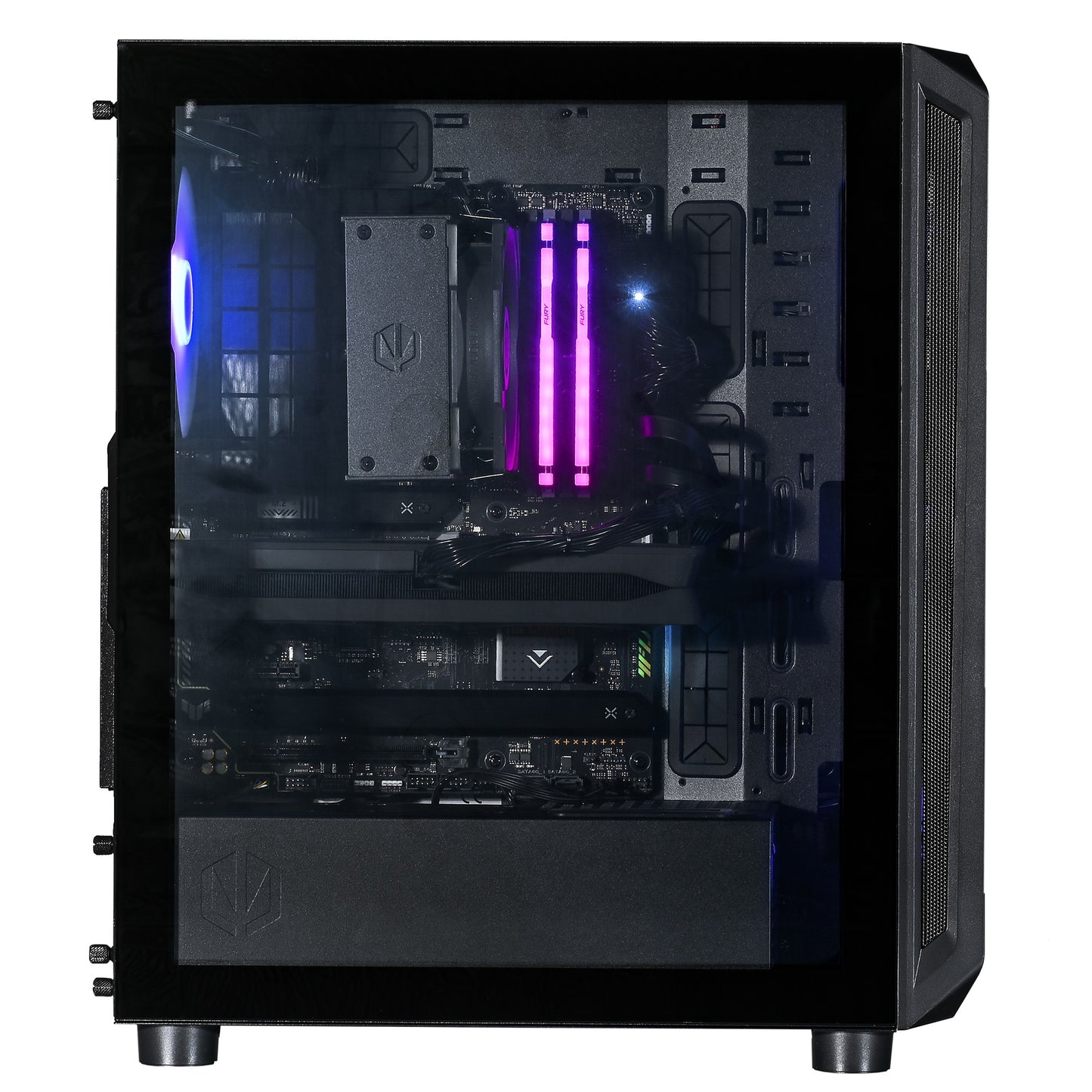 Actina 5901443414513 Επιτραπέζιος Υπολογιστής AMD Ryzen™ 7 7700X με 32 GB DDR5-SDRAM, 2 TB SSD, Κάρτα Γραφικών NVIDIA GeForce RTX 5070, Μαύρος Midi Tower