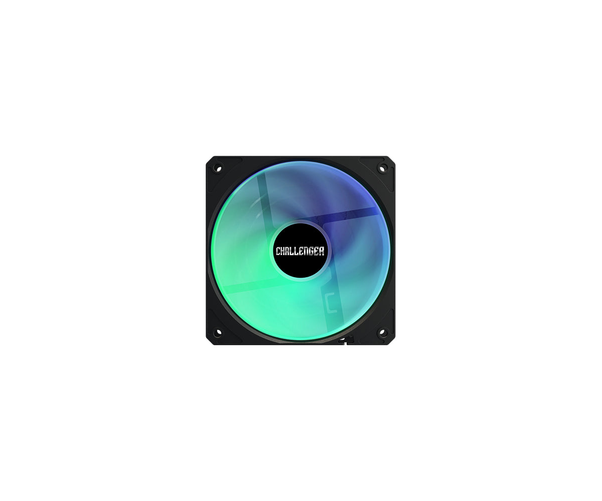 Σετ Υδρόψυξης Ψηφιακής Επεξεργασίας Asrock Challenger 360 με Ανεμιστήρα 12 εκ., Μαύρο