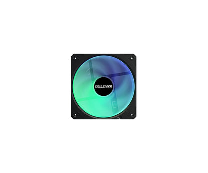 Σετ Υδρόψυξης Ψηφιακής Επεξεργασίας Asrock Challenger 360 με Ανεμιστήρα 12 εκ., Μαύρο