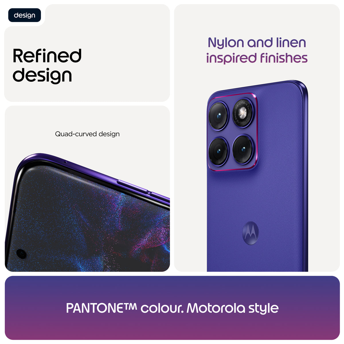 Motorola edge 70 fusion 17.2 cm (6.78") Dual SIM Android 16.0 5G USB Type-C 12 GB 256 GB 7000 mAh Violet