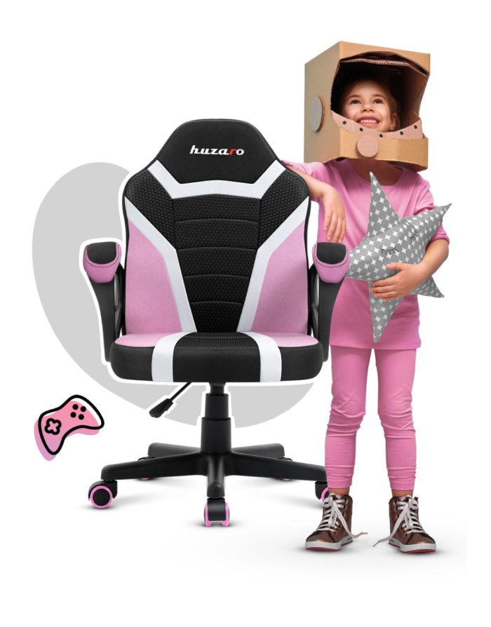 Huzaro Ranger 1.0 Pink Mesh Kids Gaming Chair