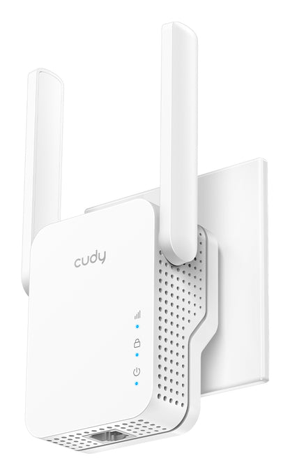 Cudy RE1200 Network Extender Repeater — White, 10/100 Mbps