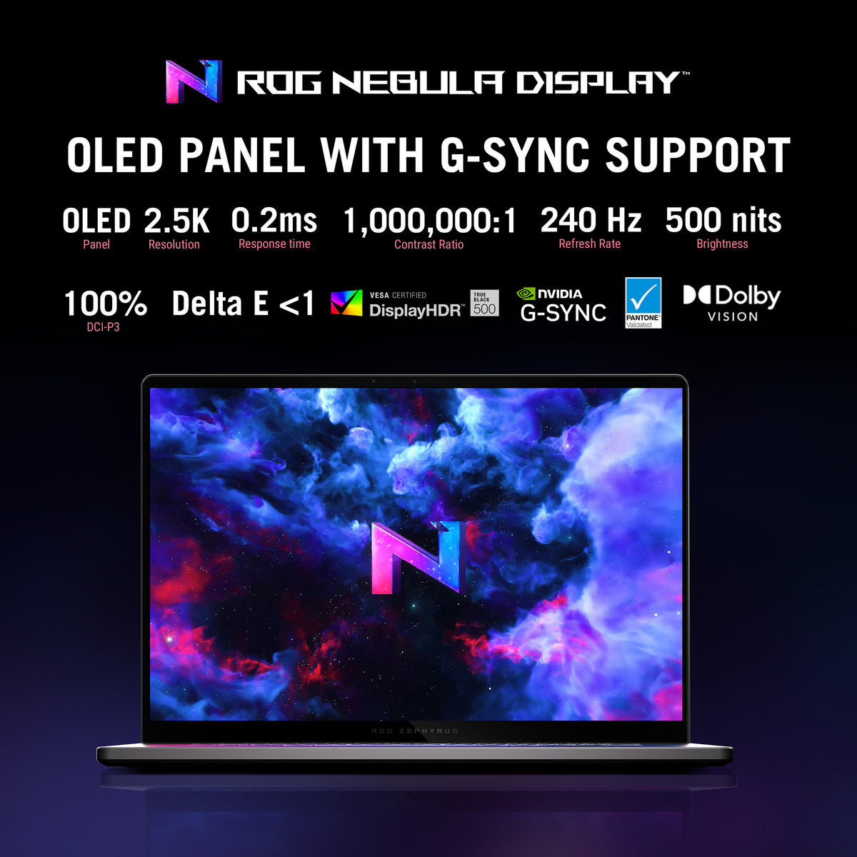 ASUS ROG Zephyrus G16 GU605CM-QR027W Intel Core Ultra 7 255H Laptop 40.6 cm (16") 2.5K 16 GB LPDDR5x-SDRAM 1 TB SSD NVIDIA GeForce RTX 5060 Wi-Fi 7 (802.11be) Windows 11 Home Grey