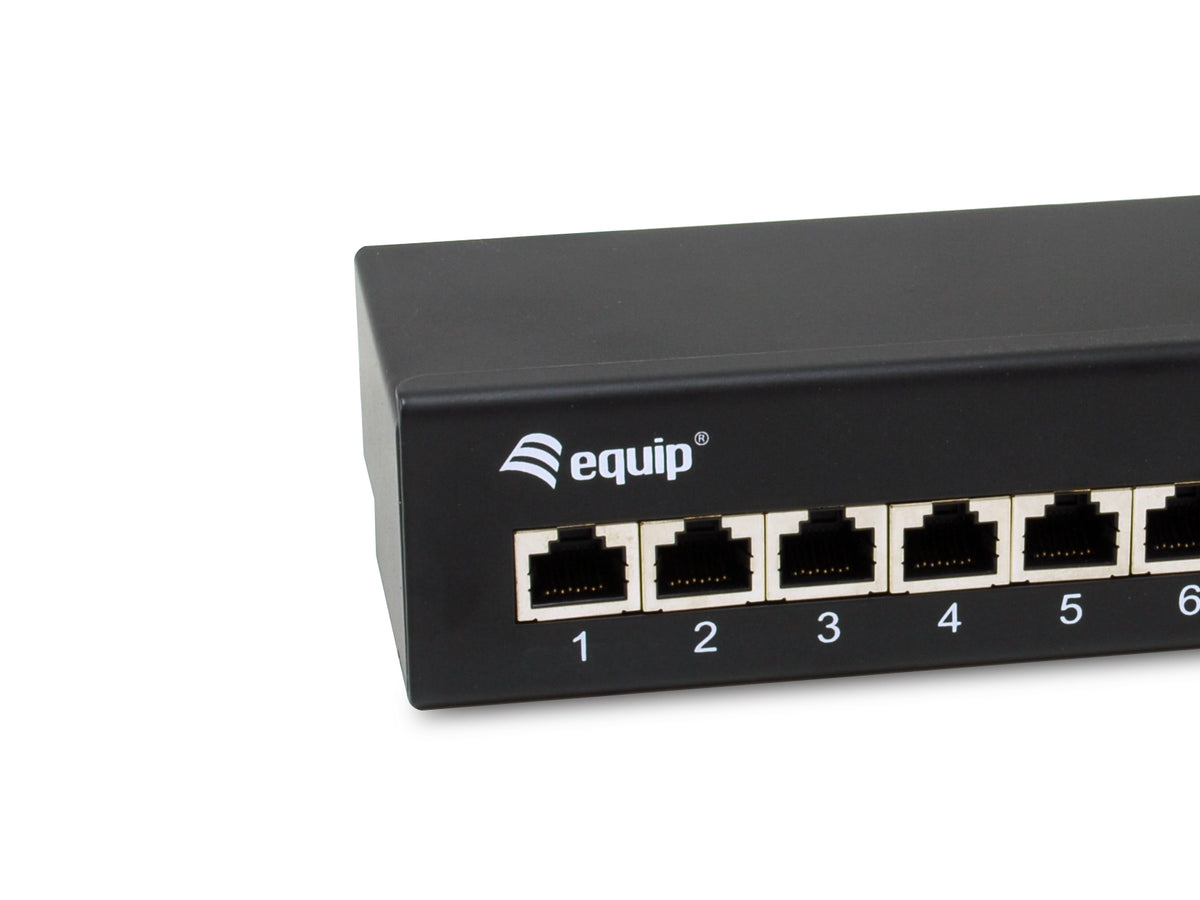 Equip Patchpanel  8xRJ45 Cat6a Desktop        500MHz RAL9005