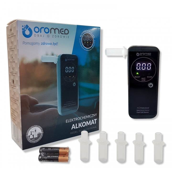 Oromed F11 PROFESSIONAL Alcohol Tester 0 - 4% 0.05% Black
