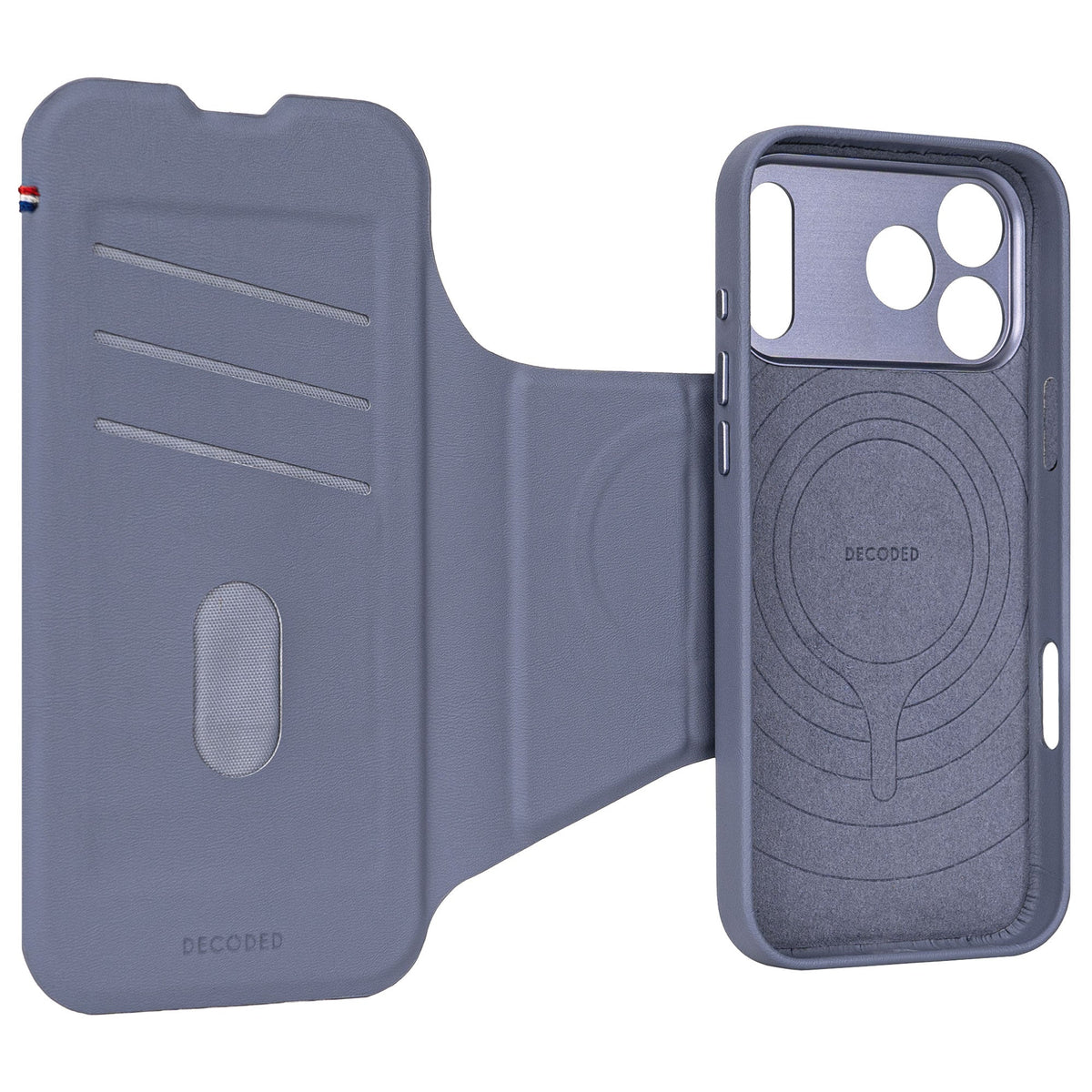 Decoded Silicone Detachable Wallet for iPhone 17 Pro Max – Blue