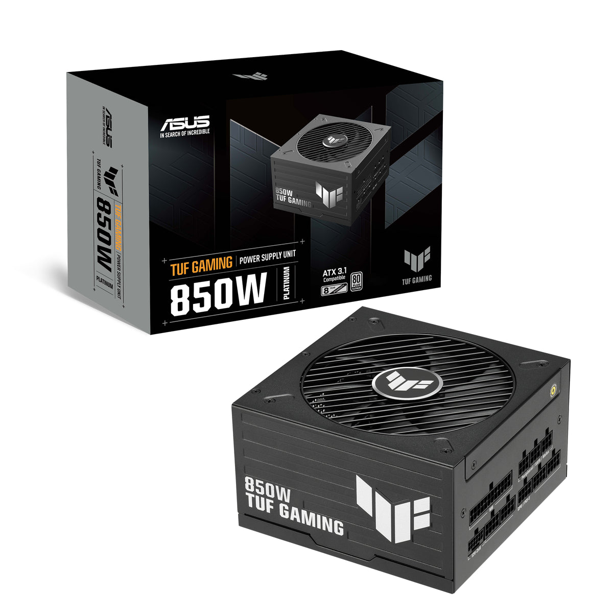 ASUS TUF Gaming 850W Platinum Power Supply Unit 20+4 pin ATX Black