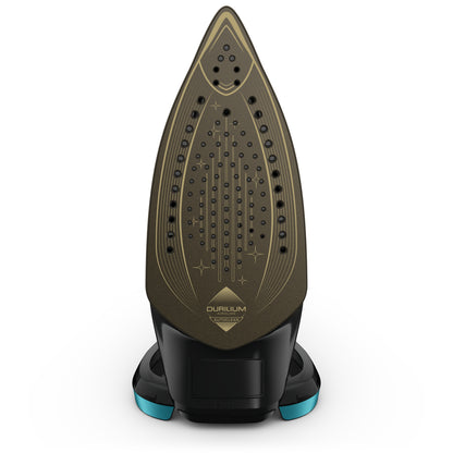 Tefal Puregliss FV8066 Dry & Steam Iron with Durilium AirGlide Autoclean Soleplate, 3000 W, Black/Blue