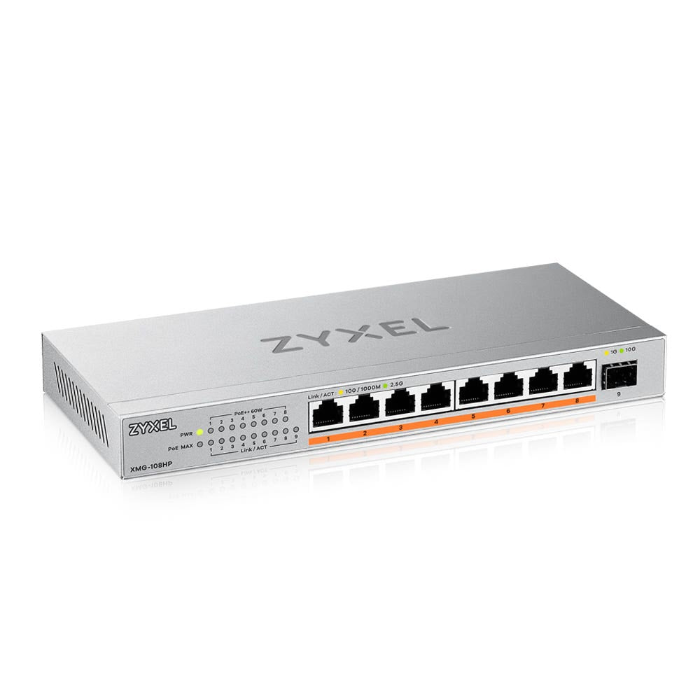 Zyxel XMG-108HP Μη διαχειρίσιμος 2.5G Ethernet (100/1000/2500) PoE τροφοδοτικού