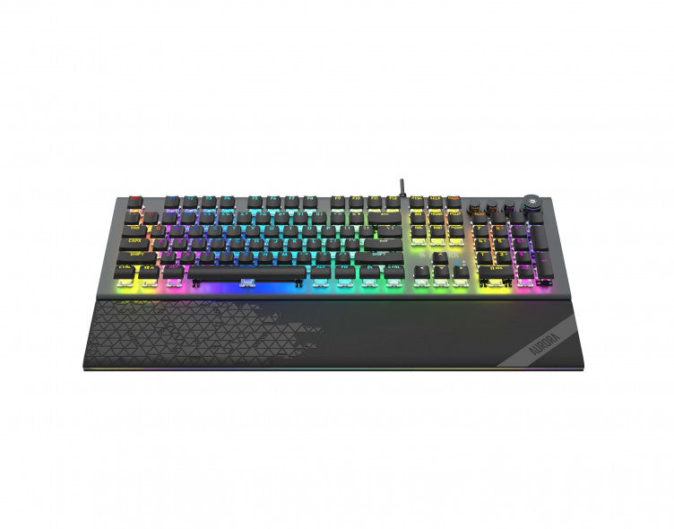 iBox Aurora K-5 keyboard USB QWERTY Silver