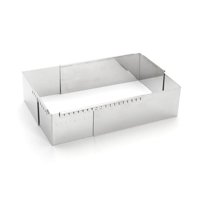 De Buyer Patisserie Frame steel adjustable 21-40 cm square