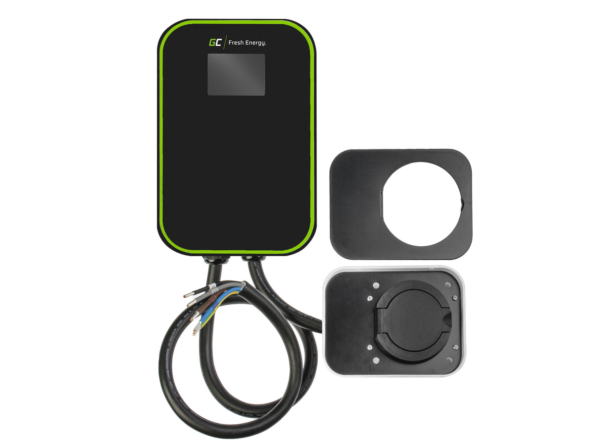 GREEN CELL WALLBOX EV POWERBOX 22KW WITH SOCKET & RFID