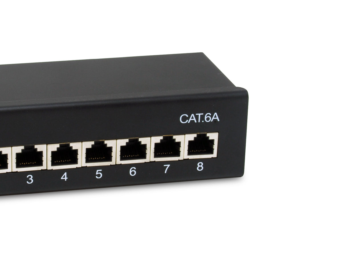 Equip Patchpanel  8xRJ45 Cat6a Desktop        500MHz RAL9005