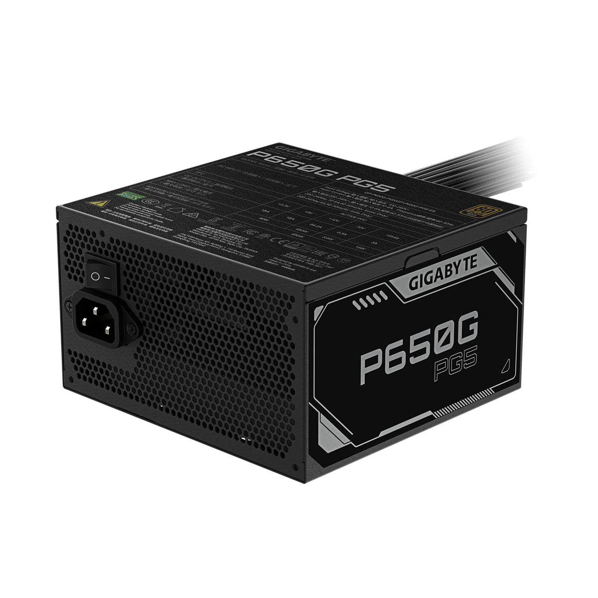 Gigabyte GP-P650G Power Supply Unit 650 W 20+4 pin ATX Black