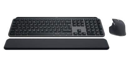 Logitech Master MX Keys Combo for Bussiness keyboard Mouse included Office RF Wireless + Bluetooth QWERTY US International Graphite