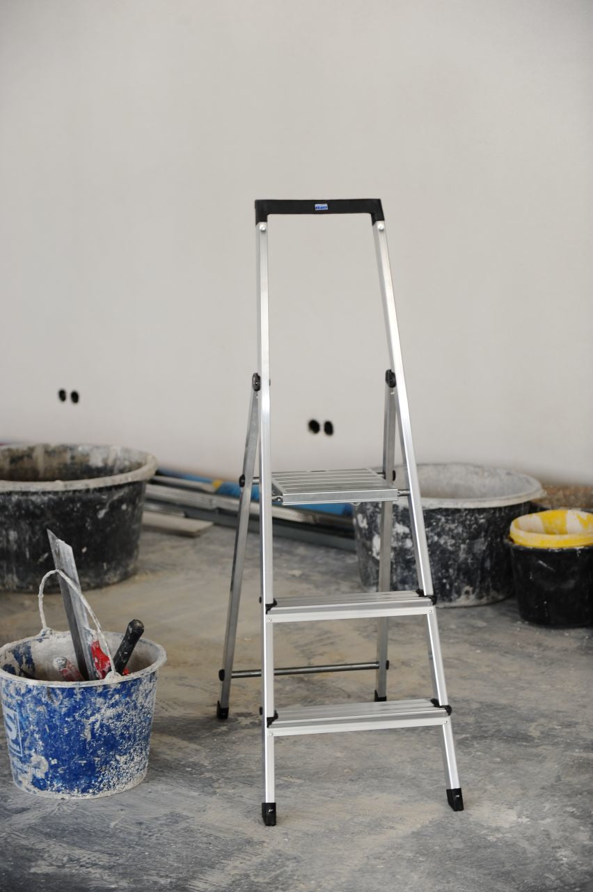 Krause Solidy Folding ladder silver